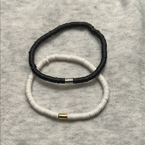 Black and White Pura Vida Beaded Bracelets
